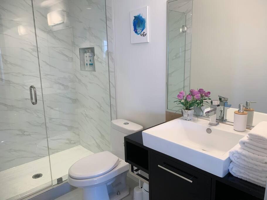 バンクーバーDowntown 3Br/2Ba+Views+Skytrain+Free Parkingアパートメント エクステリア 写真